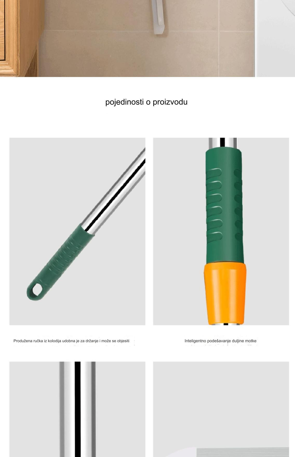 Magična metla i strugač za vodu – Dvofunkcijski ručni čistač