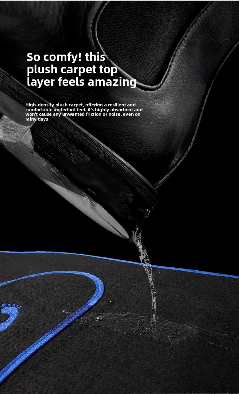 Set od 4 neklizajuće auto patosnice, dugotrajne i otporne na habanje, dodaci za enterijer za sva vozila, univerzalno pristajanje