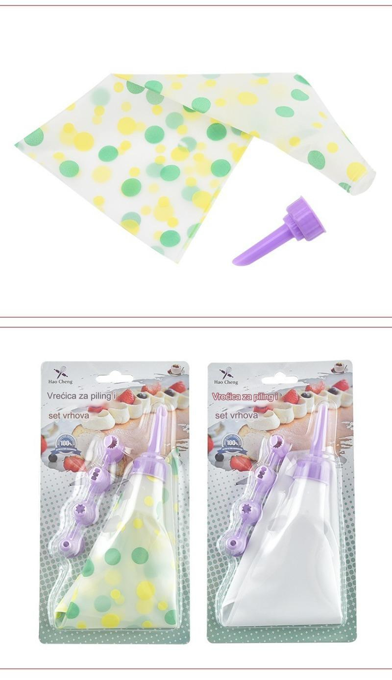 Profesionalni set alata za pečenje i poslastice sa višekratnim EVA/silikonskim kesama za špricanje i plastičnim konektorima - Kompletan sistem za dekoraciju torti za profesionalne pekare i slastičare