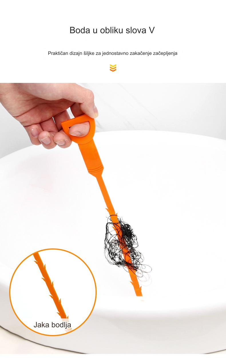 Višestruki Efikasni i Praktični Čistači Cevi sa Alatom sa Kukom za Čišćenje Odvoda | Poliranje i Miris, Bez Surfakata