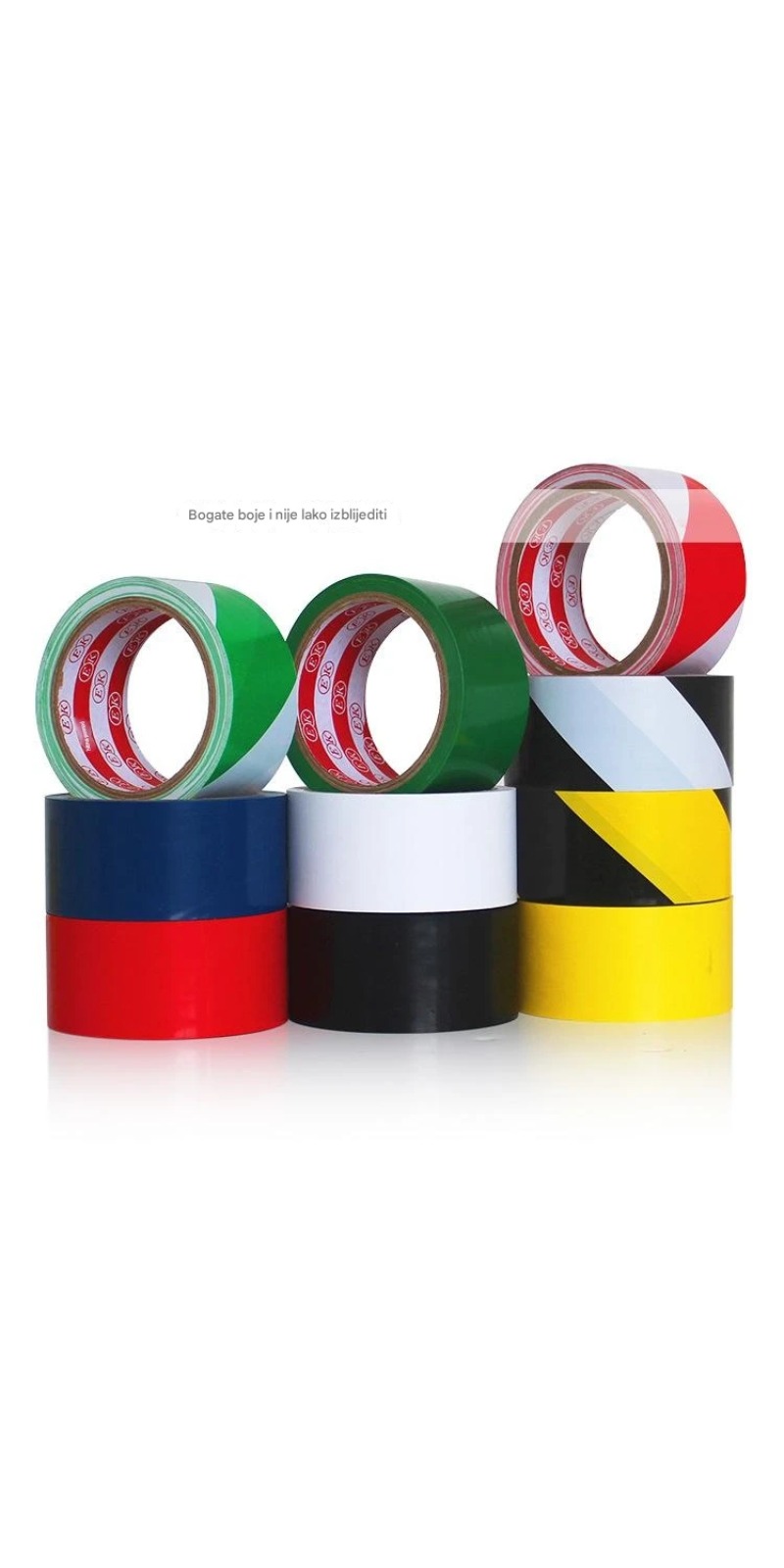 Visoko vidljiva crno-žuta zebra traka za upozorenje - visokokontrastna sigurnosna traka sa prugastim oznakama za klizanje, laka primena za podove, stepenice (kompatibilna sa odećom) - i održavanje