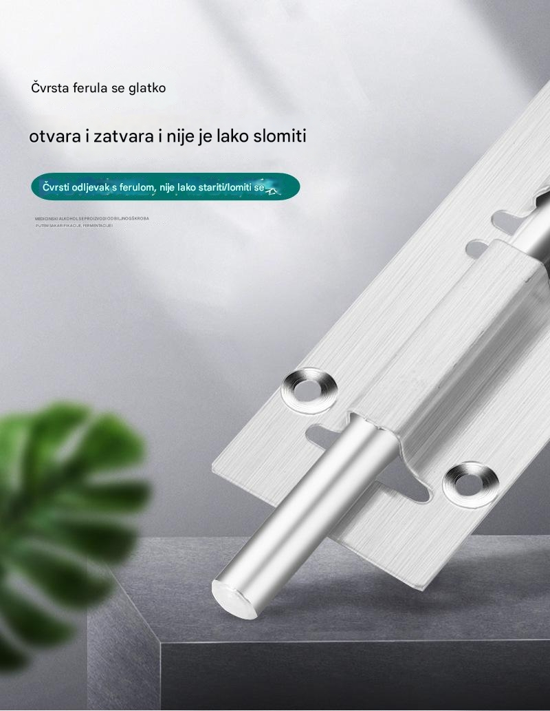 Šarke za vrata od nerđajućeg čelika sa zaštitom od krađe za ormare i prozore | Metalne, Art Deco stil, podna montaža