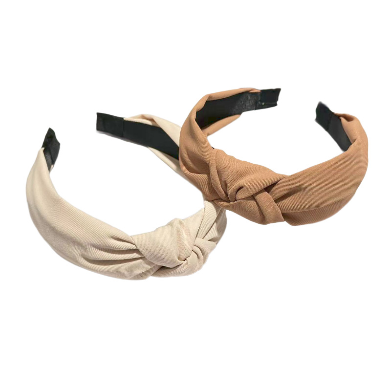 Ženska traka za kosu sa leopard printom (ili jednobojna) sa čvorom u obliku lobanje - Široki rub retro stila, Tkanina za nakit za kosu, Dodatak za frizure iz 50-ih/60-ih, Izdržljiva za svakodnevne i posebne prilike