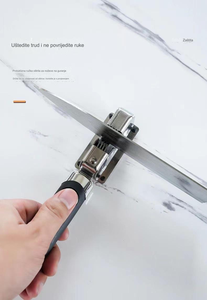 Oštrač noževa od nerđajućeg čelika | Ručni brzi oštrač sečiva, kreativni kuhinjski alat za voćne noževe, bez punjenja