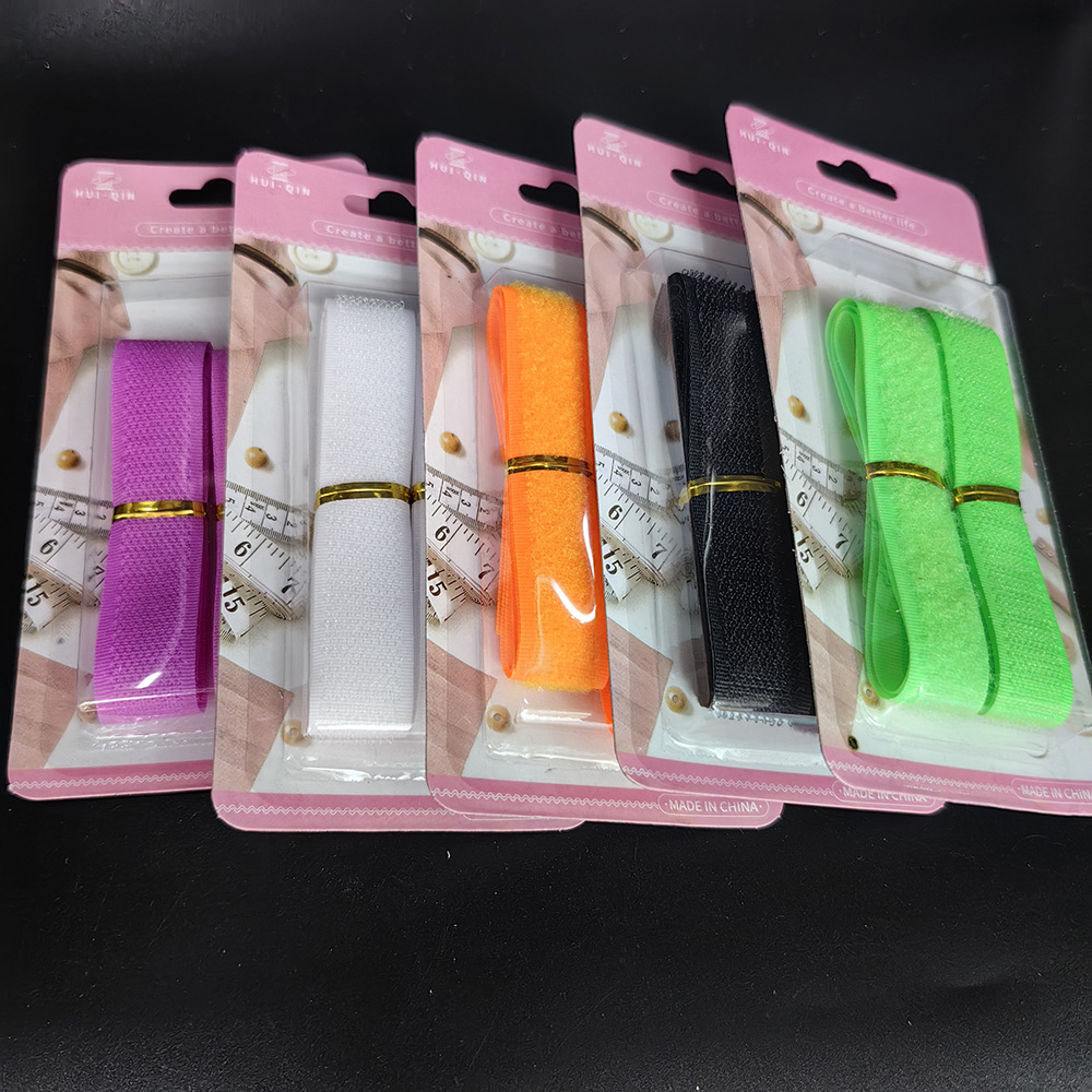 Crno-bela traka sa kukicama i petljama za dečje cipele – samolepljive trake za zamenu, izdržljive i mogu se prati