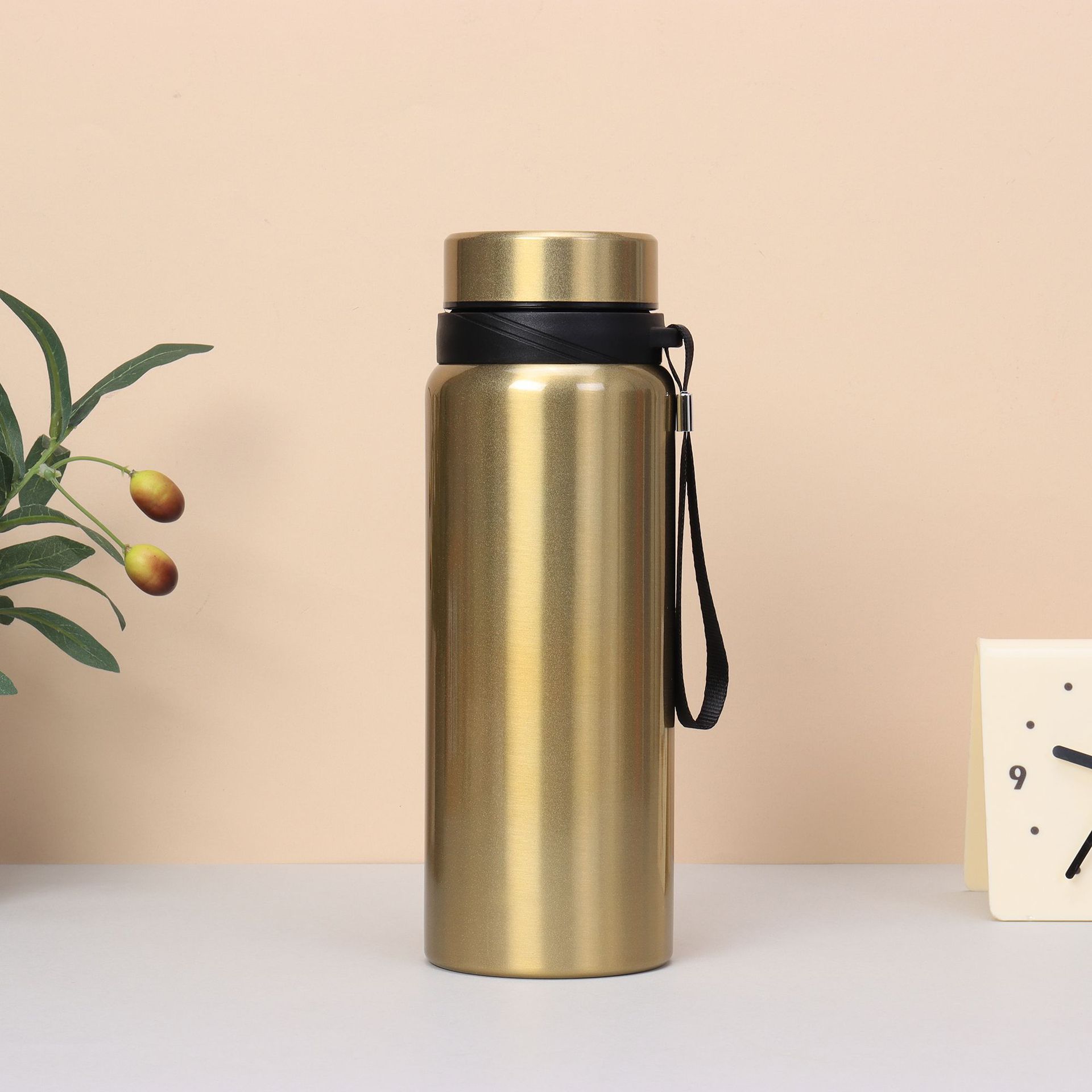 304 Izolovana čaša od nerđajućeg čelika | Prenosivi čajnik velikog kapaciteta za spoljašnju upotrebu, šolja za čaj za kancelariju i posao, idealna za novogodišnje poklone, isključivo ručno pranje