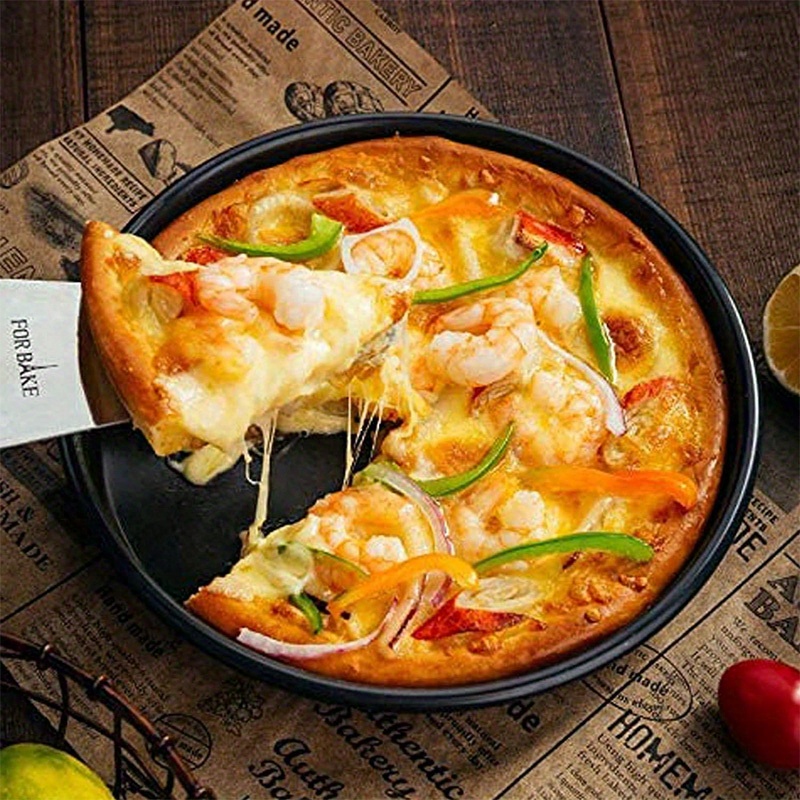 Profesionalne teške nelepljive tepsije za picu i posude za pečenje - Okrugle perforirane tepsije od ugljeničnog čelika, pogodne za rernu i mašinu za pranje posuđa, otporne na rđu, idealne za hrskavu koru pice, kolačiće i komercijalnu upotrebu