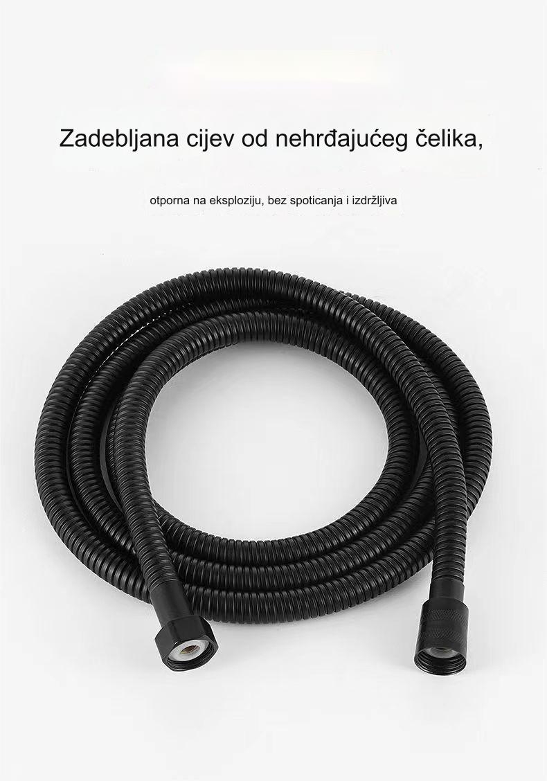 Moderni tuš sistem montiran na plafon sa kišnim tuš crevom i ručnim tušem - komplet dodataka za kupatilo montiran na plafon, jednostavna instalacija, komplet za tuširanje za praktičnost kupanja