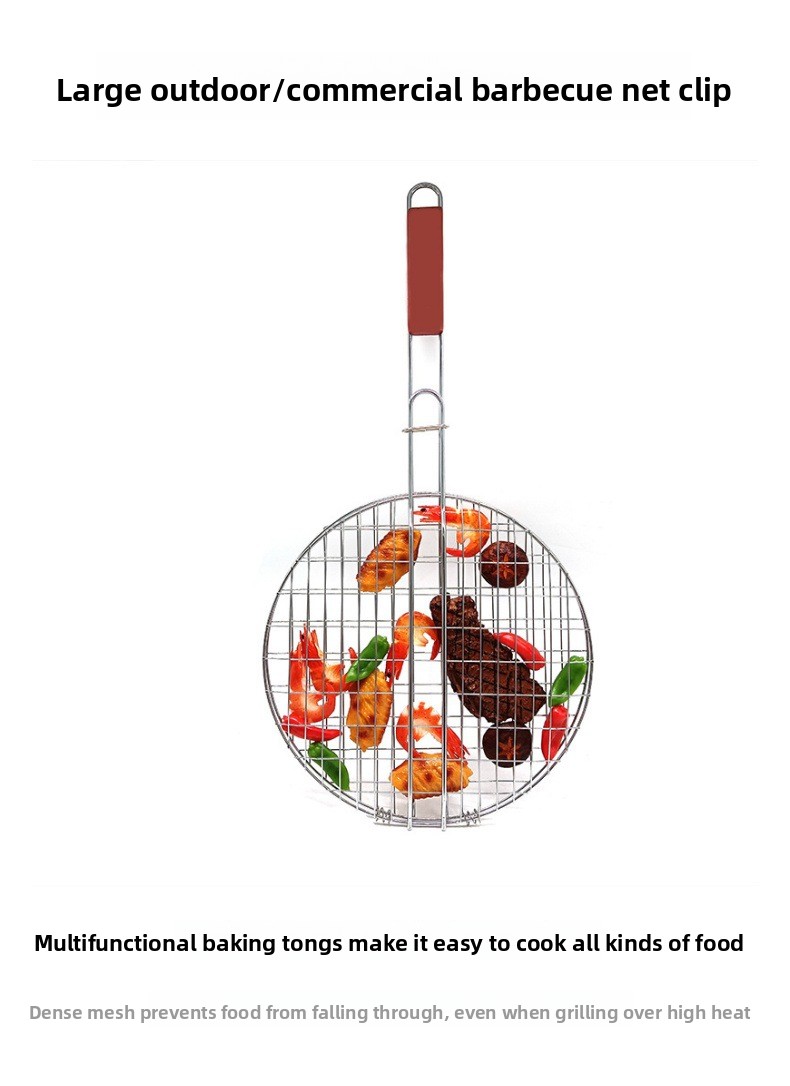 Višekratna mreža za roštilj od nehrđajućeg čelika koja se sklapa, savršena za kampovanje i roštiljanje na otvorenom