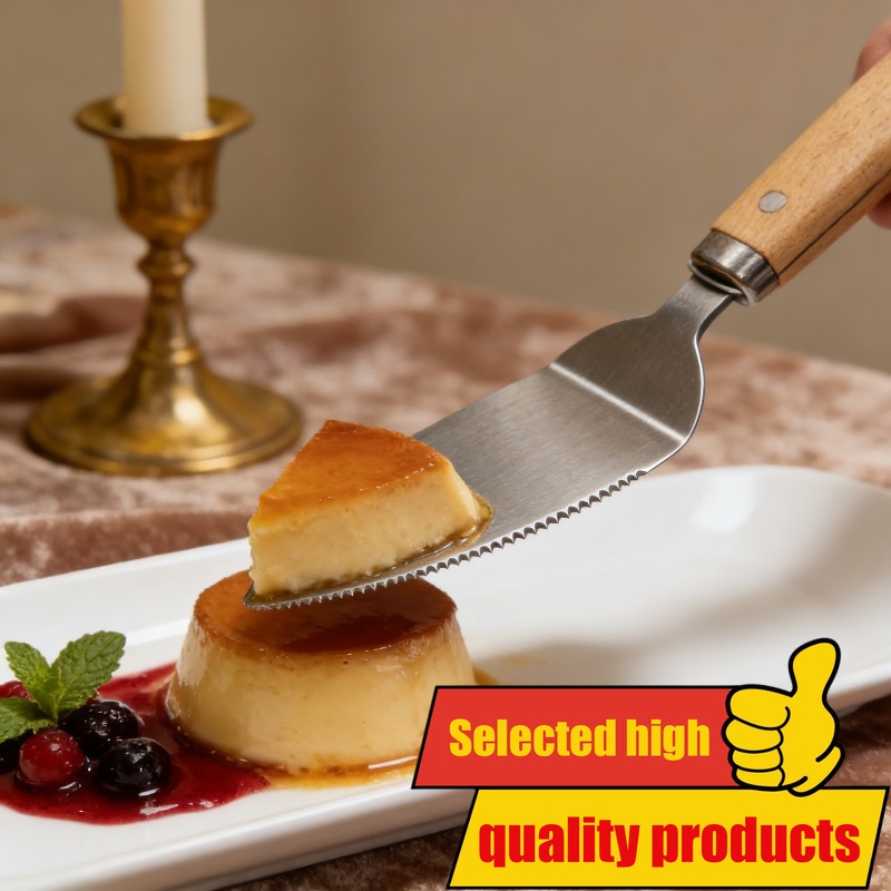 Nerđajući čelični sekač i lopatica za picu sa drškom od bukovine, valjak za pizzu, kuhinjski alat za pravljenje pice, alat za pečenje, sekač za picu