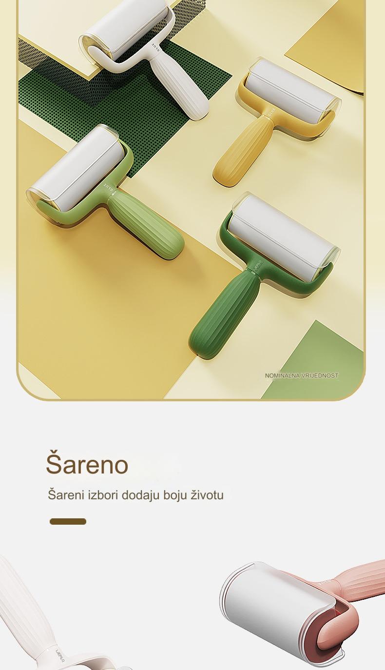 Lepljivi listići za uklanjanje dlaka kućnih ljubimaca, sa ekstra lepljivim površinom koji se lako kida, savršeni za čišćenje odeće i nameštaja