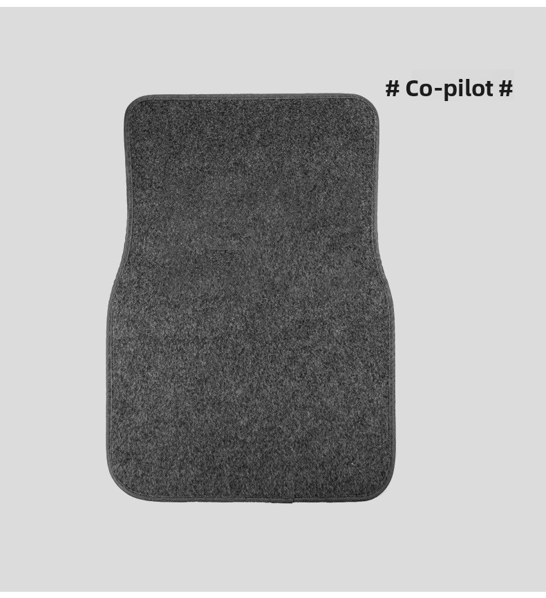 4 komada sive ili crne univerzalne podloge za auto, veštačka sisal tkanina, neklizajuće podloge pogodne za crne/braon/crvene enterijere, elegantan jednobojni dizajn, efikasno dekorira i skuplja dlake kako bi enterijer bio čist, lako se peru