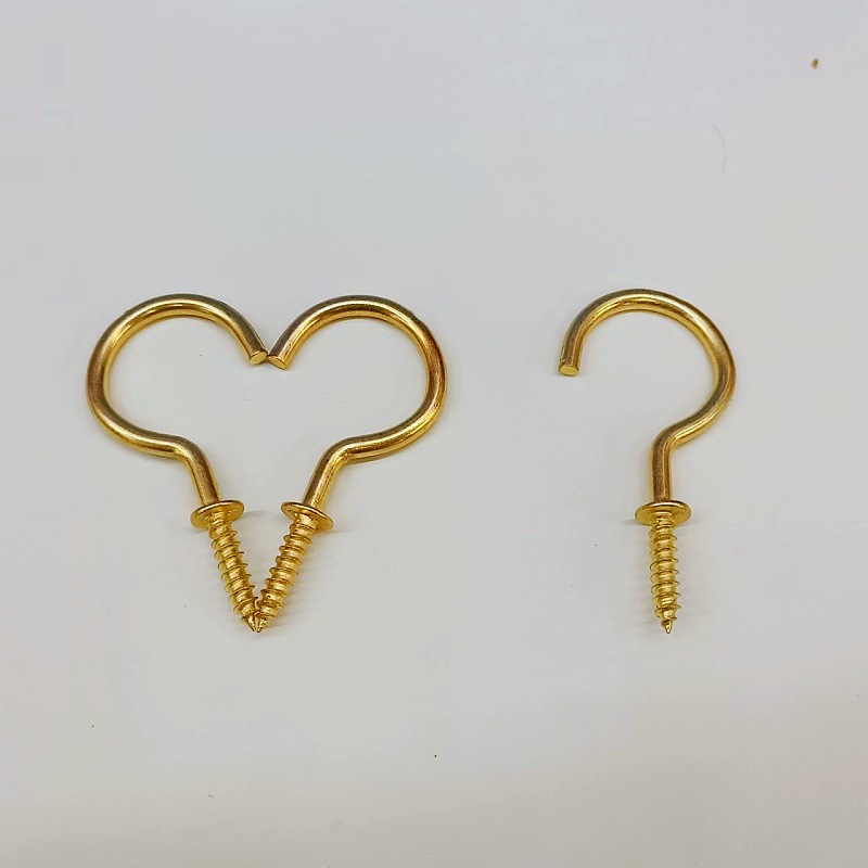 Zadebljana bakarna kuka za čašu za zavese | Izrađena iz jednog dela i ojačani hardverski dodaci