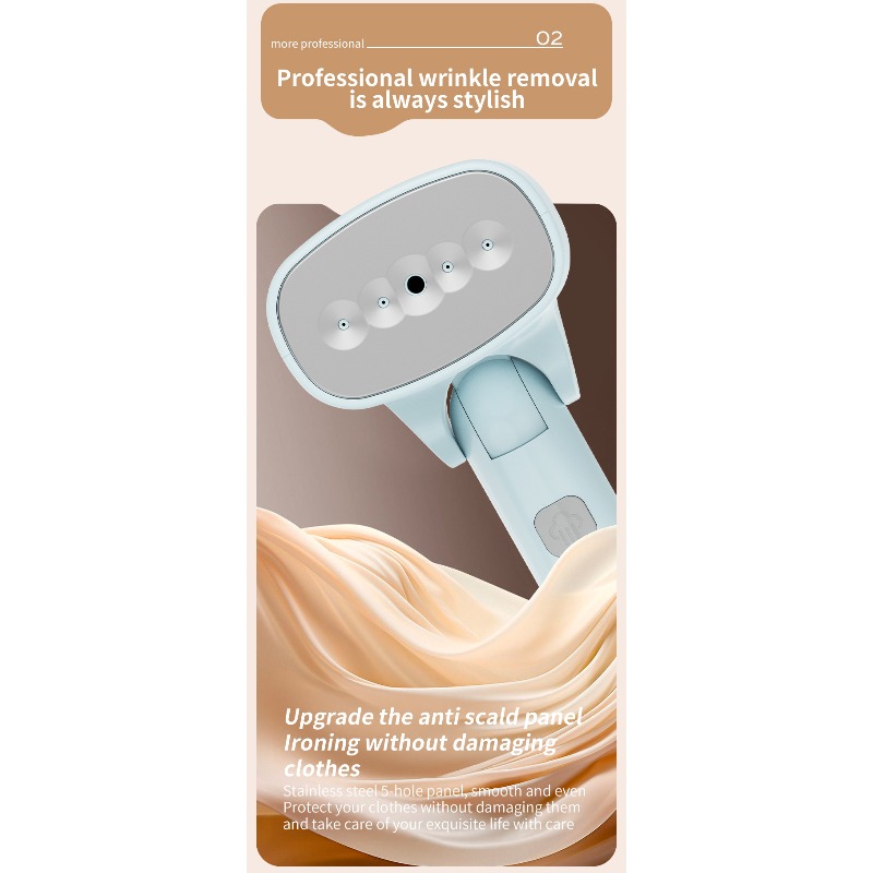 Ručna pegla za veš | Prenosiva mini električna pegla za studente, za kućnu upotrebu sa nepunjivom 9V baterijom