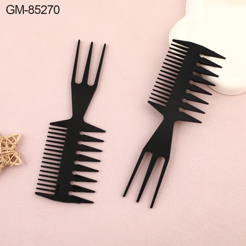 Vintage Set Češljeva za Muškarce 3 u 1 – Široki Zubi, Dvostrani Frizerski Češalj za Pompadur i Slick Back Frizure