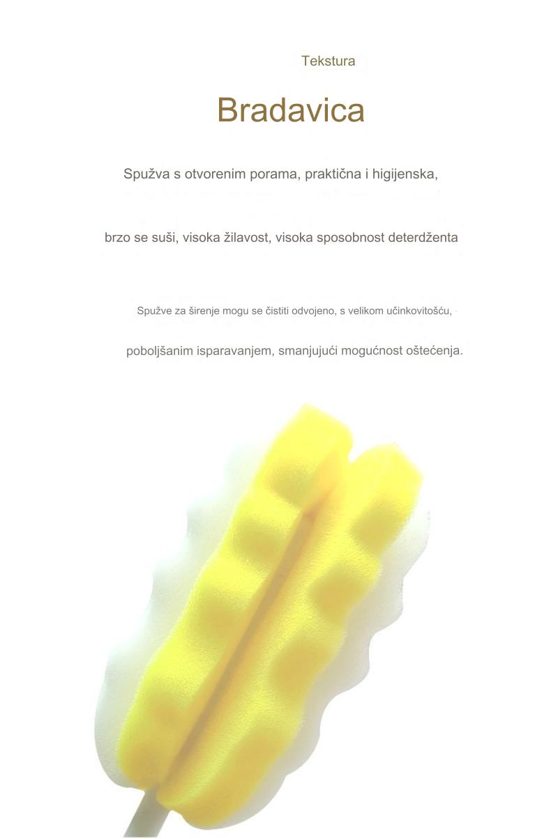 Robusna i svestrana spužva za čišćenje, pogodna za kućnu i kuhinjsku upotrebu - efikasna protiv tvrdoglavih mrlja, masnoće, prljavštine i nečistoća - izdržljiva četka za više površina, posuđe, tiganje, podove, zidove - za komercijalno i kućno čišćenje