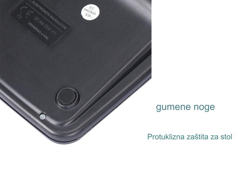 Kalkulator na solarni pogon sa velikim ekranom i dvostrukim izvorom napajanja (solarni i rezervna baterija) - VFD ekran, 12-znamenkasti visoke preciznosti, funkcije memorije, automatsko isključivanje i izračun promene jednim dodirom za finansijsku računovodstvo, kancelariju, školu, inženjering