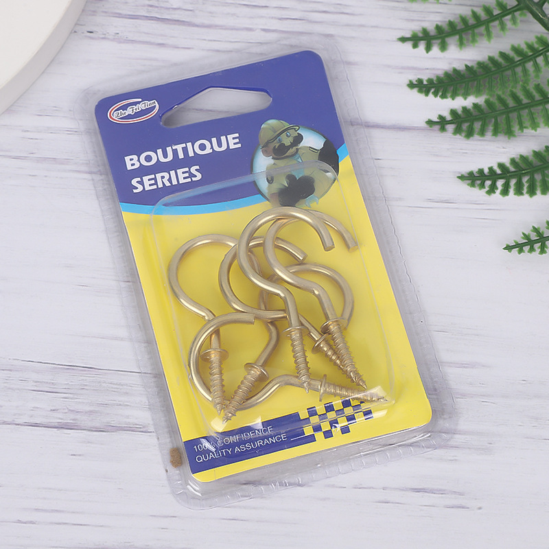 Zadebljana bakarna kuka za čašu za zavese | Izrađena iz jednog dela i ojačani hardverski dodaci