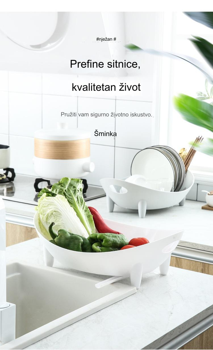 Višenamenski stalak za drenažne posude za kuhinjsko skladištenje | Dizajn koji štedi prostor sa podesivim nogama i neklizajućom bazom