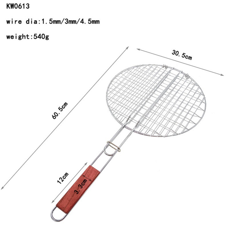 Višekratna mreža za roštilj od nehrđajućeg čelika koja se sklapa, savršena za kampovanje i roštiljanje na otvorenom