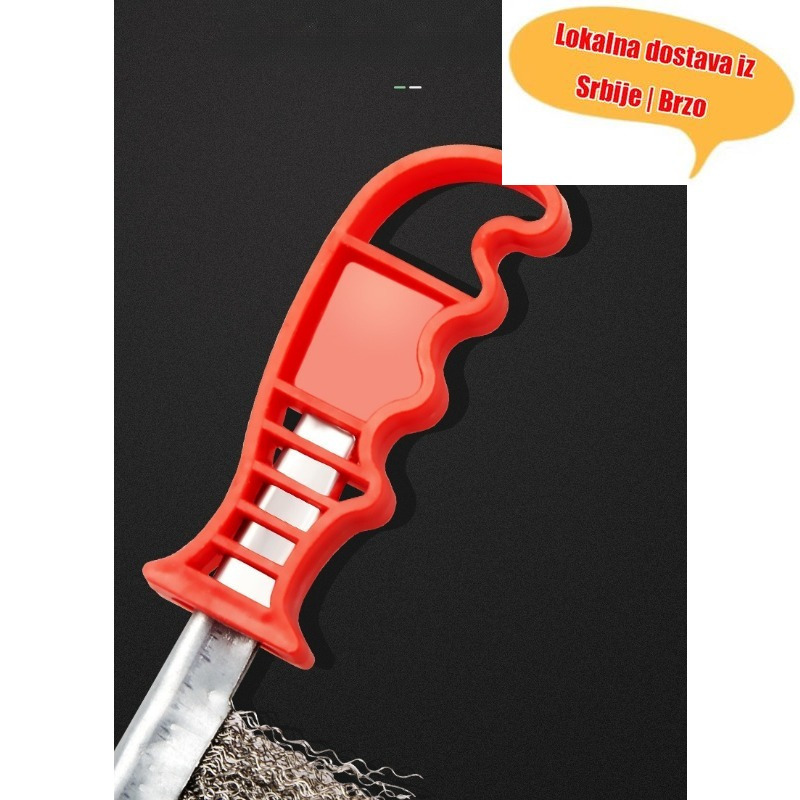 Žičana četka sa ručkom, alat za čišćenje, žičana četka nož, četka za uklanjanje rđe za roštilje, industrijska žičana četka za čišćenje