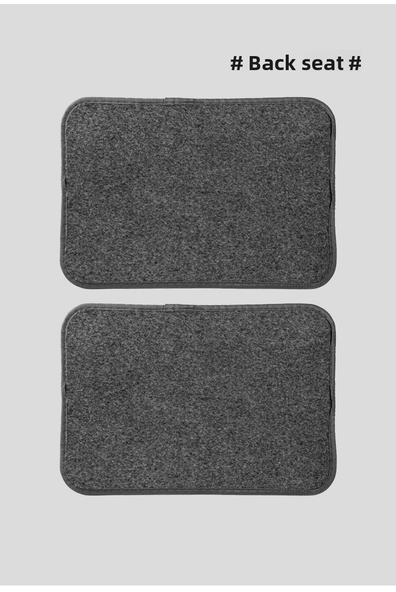 4 komada sive ili crne univerzalne podloge za auto, veštačka sisal tkanina, neklizajuće podloge pogodne za crne/braon/crvene enterijere, elegantan jednobojni dizajn, efikasno dekorira i skuplja dlake kako bi enterijer bio čist, lako se peru