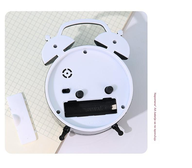 Simpatičan mali budilnik za učenike, stoni i noćni sat sa glasnim zvukom za savršeno jutro