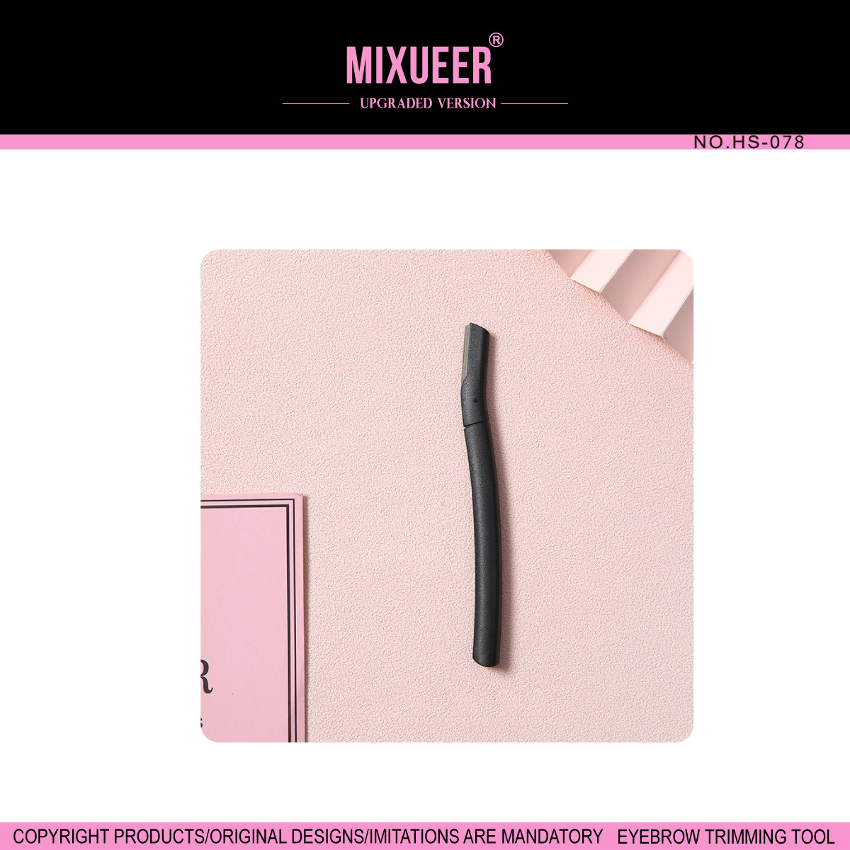 Dvoglave sklopive makaze za obrve - Sigurne, precizne, prenosive, uvlačive makaze za uređivanje obrva