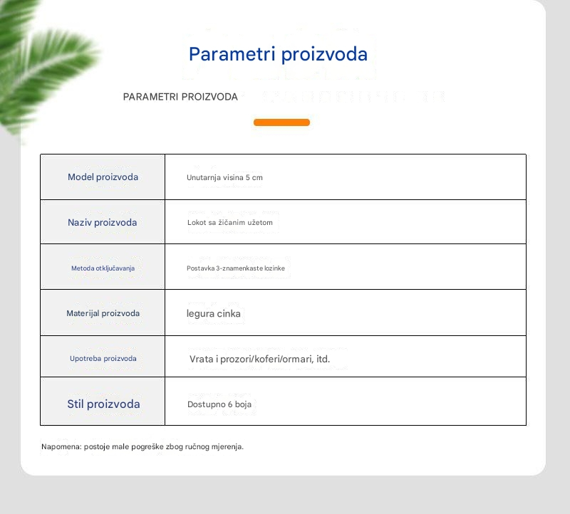 Teška kablovska brava sa loptastim sistemom za zaključavanje - Polirana višebojna brava pogodna za kofer, prtljag i putnu opremu