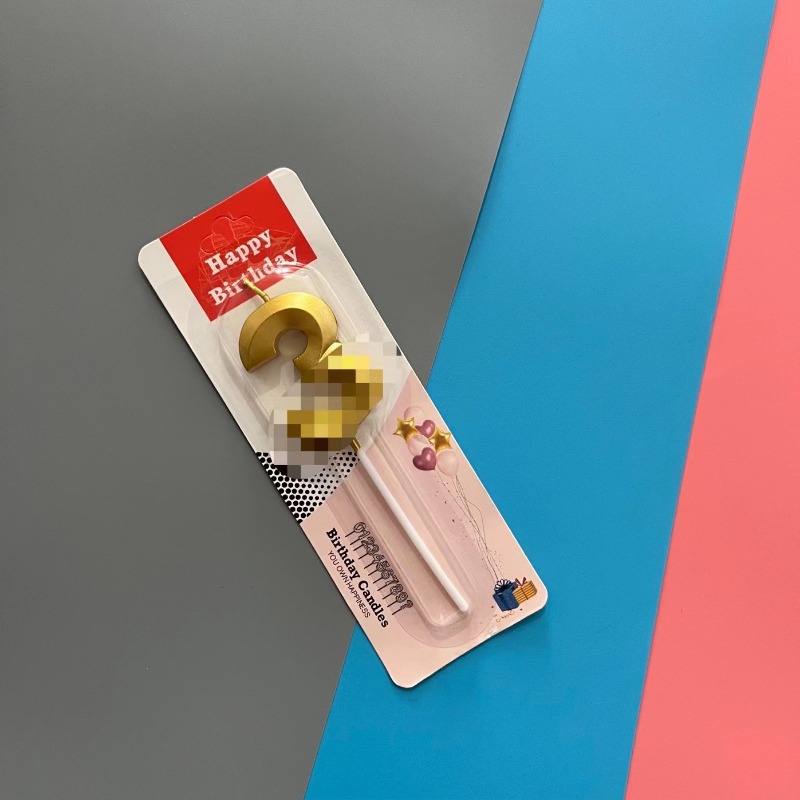 Dijamantna sveća u individualnom pakovanju - Pravi plamen sveće za rođendanske torte, pogodne za upotrebu, vosak (bez) za torte i sveće - Dekoracija za rođendanske zabave