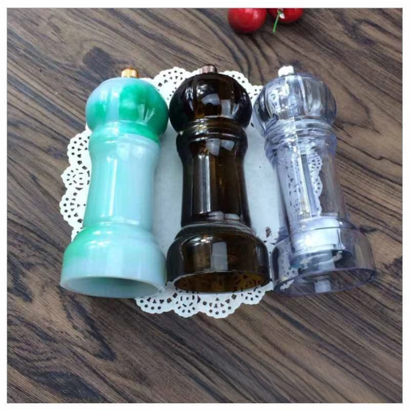 Ručni mlin za biber i začine - Izdržljiv mlin sa kućištem, ručno upravljanje za so, biber, začinsko bilje, pasulj - Višenamenski kuhinjski, bez potrebe za baterijama, izdržljiv mlin za začine