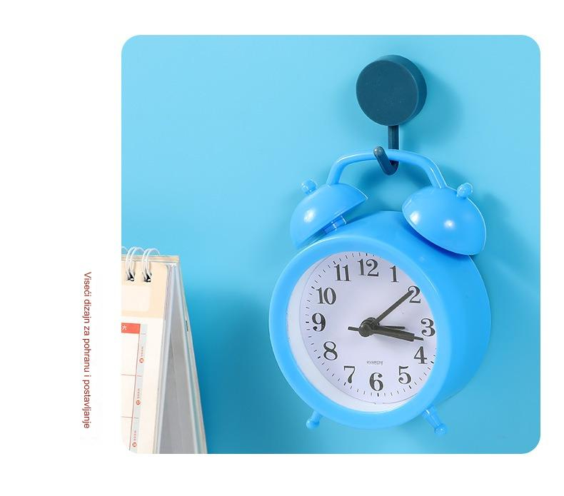 Simpatičan mali budilnik za učenike, stoni i noćni sat sa glasnim zvukom za savršeno jutro