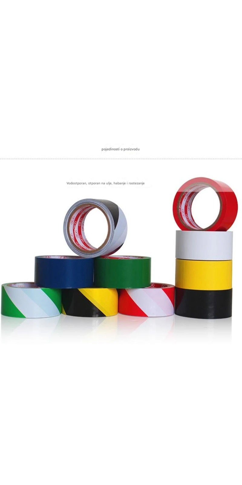 Visoko vidljiva crno-žuta zebra traka za upozorenje - visokokontrastna sigurnosna traka sa prugastim oznakama za klizanje, laka primena za podove, stepenice (kompatibilna sa odećom) - i održavanje