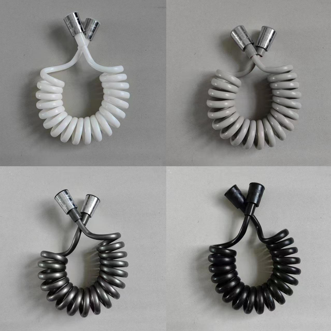 Set od 5 retro bideja sa tuš crevom i prskalicom za WC - Izdržljivi dodatak za bide, fleksibilno crevo, pogodno za tuš/kupatilo (Kompatibilno sa evropskim G3/8 priključcima) - Sistem za prskanje u kupatilu
