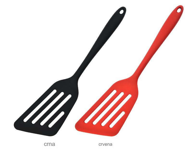 Nelepljiva lopatica za posude, fleksibilna od nerđajućeg čelika, riblja lopatica sa žljebovima, multifunkcionalni kuhinjski alat