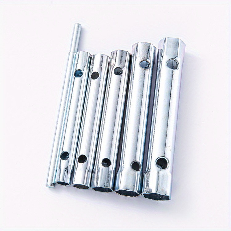 Set od šest ključeva za svetiljke, sa jednostavnim šestougaonim dizajnom cevi, pogodan za različite veličine šestougaonih grana