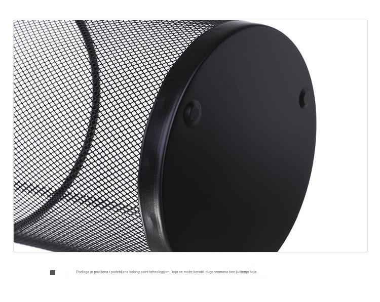 Moderna minimalistička kanta za smeće otvorenog tipa sa dizajnom žice sa bodljama - Veliki i mali kapacitet, ručno upravljanje, izdržljiva kanta za kuhinju, kupatilo, kancelariju, dnevnu sobu - Higijensko odlaganje otpada, bez poklopca/električne energije, kućni organizator za skladištenje koji štedi prostor