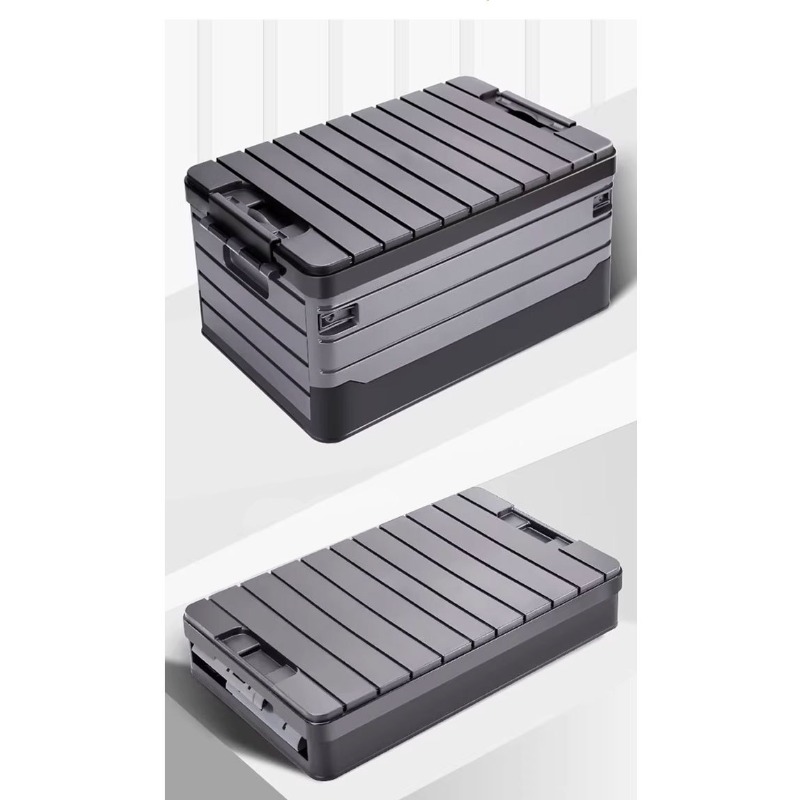 Kutija za skladištenje velikog kapaciteta od 60L, sklopiva, pogodna za organizator gepeka automobila, sklopivi organizator za automobil sa izdržljivim sklopivim, štedljivim sistemom polica za SUV, enterijer vozila (bez potrebe za modifikacijom)