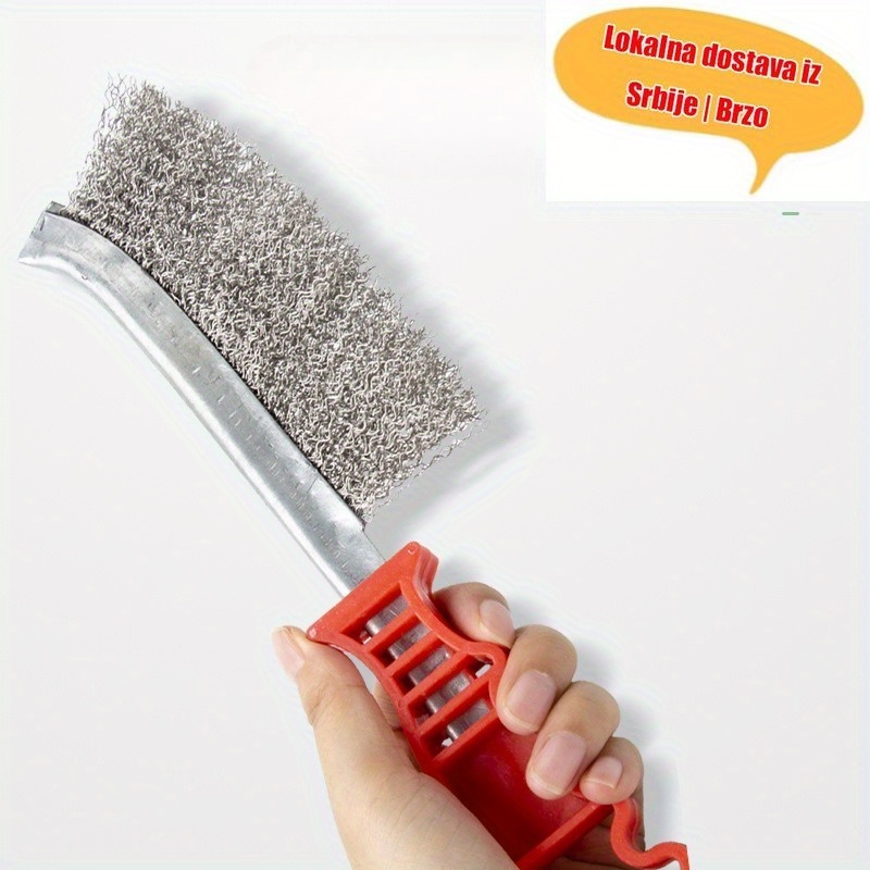 Žičana četka sa ručkom, alat za čišćenje, žičana četka nož, četka za uklanjanje rđe za roštilje, industrijska žičana četka za čišćenje
