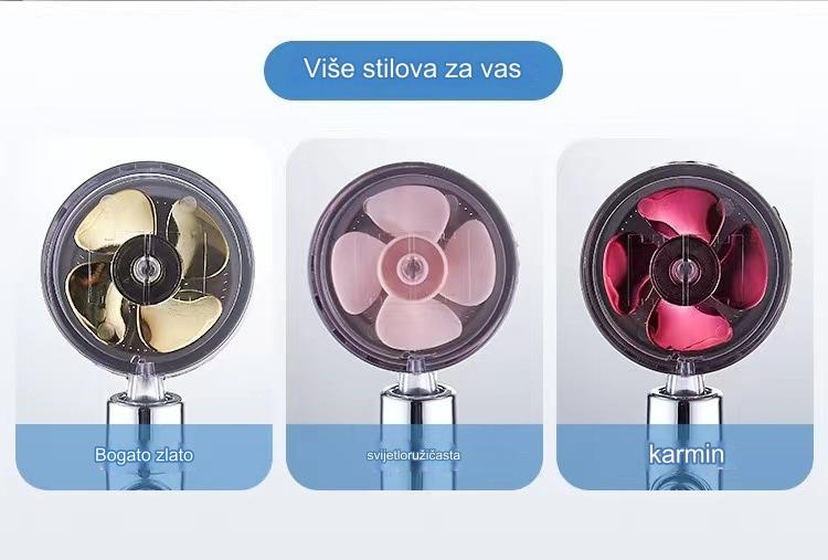 Visokopritisna tuš glava sa ručnim prskalicom - Snažan sistem za kišni tuš, montažni tuš sa lakoćom instalacije, široki obrasci prskanja za opuštajuću kupku ili tuš (Kompatibilno sa standardnim kupatilima)