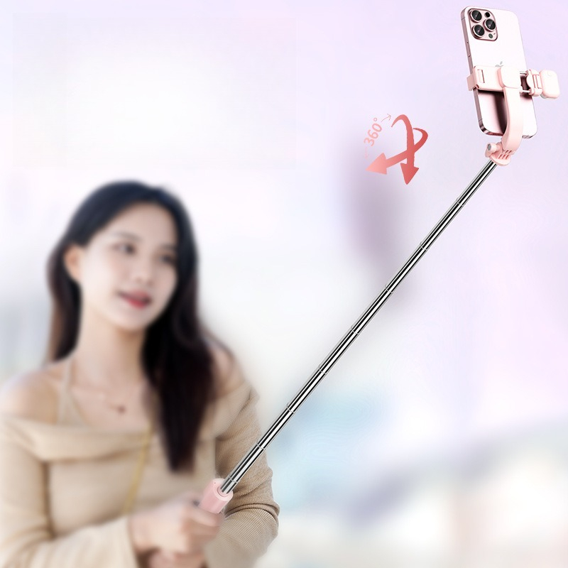Prenosivi držač za telefon sa -tres tronožcem, kompatibilan sa daljinskim upravljačem i dodatnom svetlošću za pametne telefone - selfi štap, live strimovanje, vlogovanje, fotografski dodatak