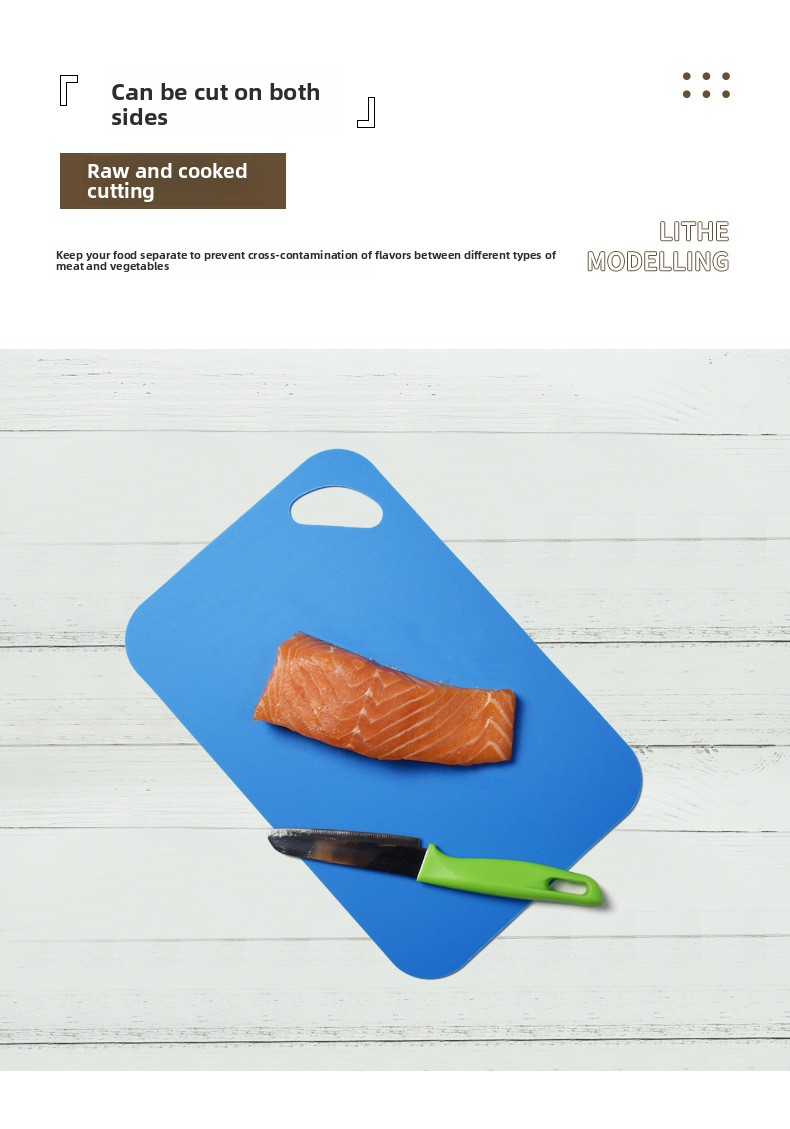 Set od 2 komada, plastične daske za sečenje za kuhinju 20*30cm, ekstra debele fleksibilne podloge za sečenje za kuvanje, neklizajuća daska za sečenje sa obojenim ikonama hrane i ručkama za lako držanje, kuhinjski pribor, pribor za studentske domove, kuhinjski dodaci