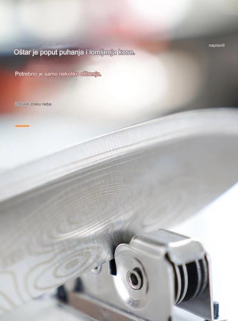 Oštrač noževa od nerđajućeg čelika | Ručni brzi oštrač sečiva, kreativni kuhinjski alat za voćne noževe, bez punjenja