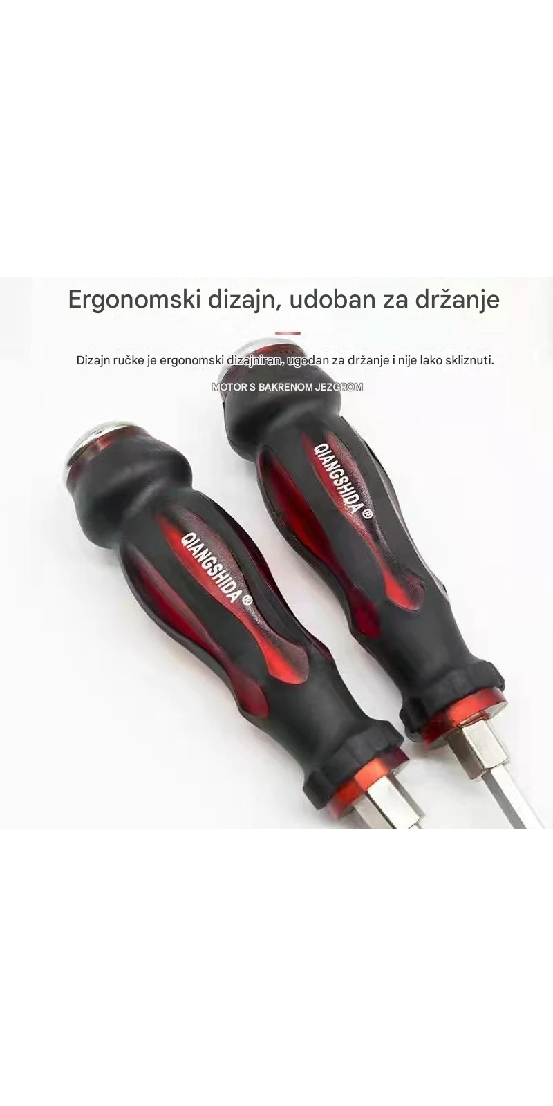 Višenamenski odvijač za teške uslove sa udarnom sposobnošću - Vrh visoke tvrdoće, glave za špajd/Phillips/ravne/šestougaone za profesionalnu i kućnu upotrebu - Sve-u-jednom za mehaničare, električare, tehničare