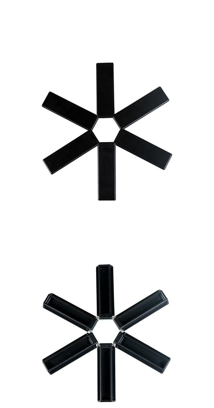 Sklopivi Set Podloga za Kuhinju: Kreativna Podloga za Toplotnu Izolaciju, Plastični Držač za Šerpe, Podloga za Zdelice i Tanjire za Sto | Izdržljiva i Praktična za Upotrebu na Stolu