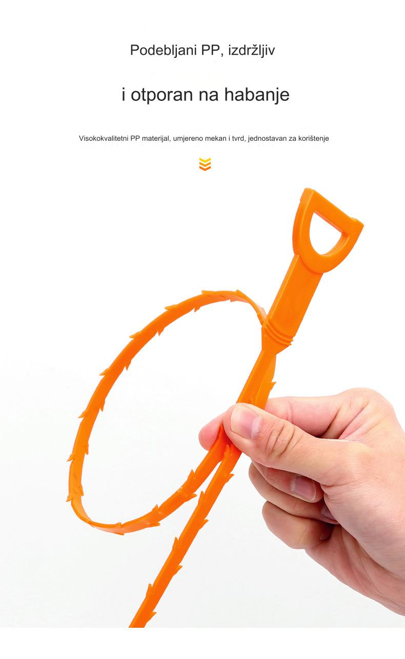 Višestruki Efikasni i Praktični Čistači Cevi sa Alatom sa Kukom za Čišćenje Odvoda | Poliranje i Miris, Bez Surfakata