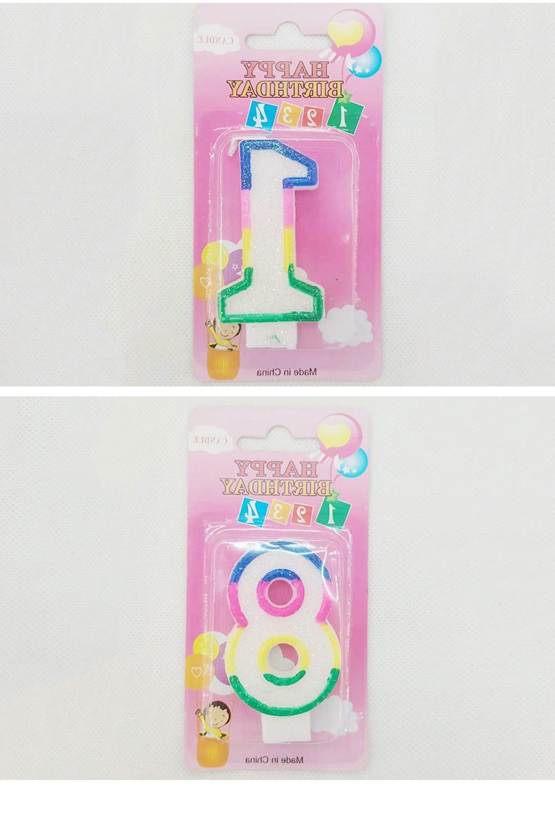 Digitalne rođendanske sveće kompatibilne za brojeve i slova - netoksični vosak za zabave, personalizovane sveće sa imenom/brojem za ukrašavanje rođendanskih torti