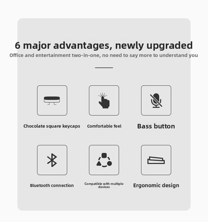 Tastatura za iPad, Mac, iOS i Android tablete/pametne telefone - QWERTY tipkanje sa tihim prekidačima, kompatibilna sa pametnim telefonima, tabletima, e-čitačima i pametnim uređajima (bez potrebe za dodatnim softverom) - Kompatibilna sa iPad Pro/Air