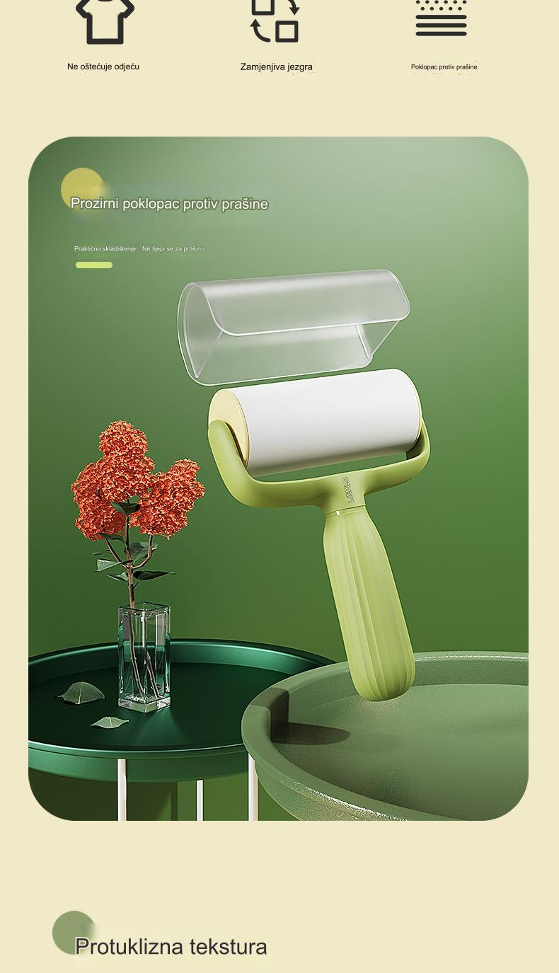 Lepljivi listići za uklanjanje dlaka kućnih ljubimaca, sa ekstra lepljivim površinom koji se lako kida, savršeni za čišćenje odeće i nameštaja