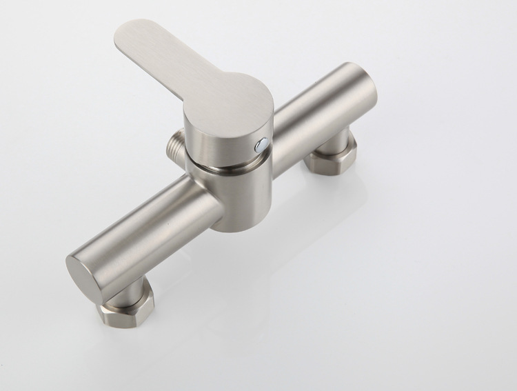 Moderni zidni tuš slavina sa trostrukim prekidačem za toplu/hladnu vodu - Čelična slavina za kadu, laka kontrola temperature za kadu i tuš, upotreba za kadu/tuš (kompatibilna sa umivaonikom u kupatilu)